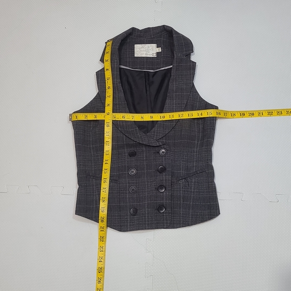 Dynamite Plaid Vest Short Co ord Suit Set - Picture 2 of 10